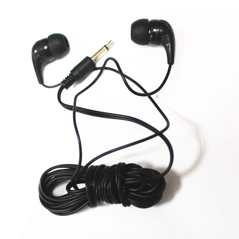 100 Pack Bulk Disposable Earbuds - Individually Wrapped Classroom Headphones for Students, Kids, Testing - Perfect for Schools, Libraries, Hospitals & Online Learning