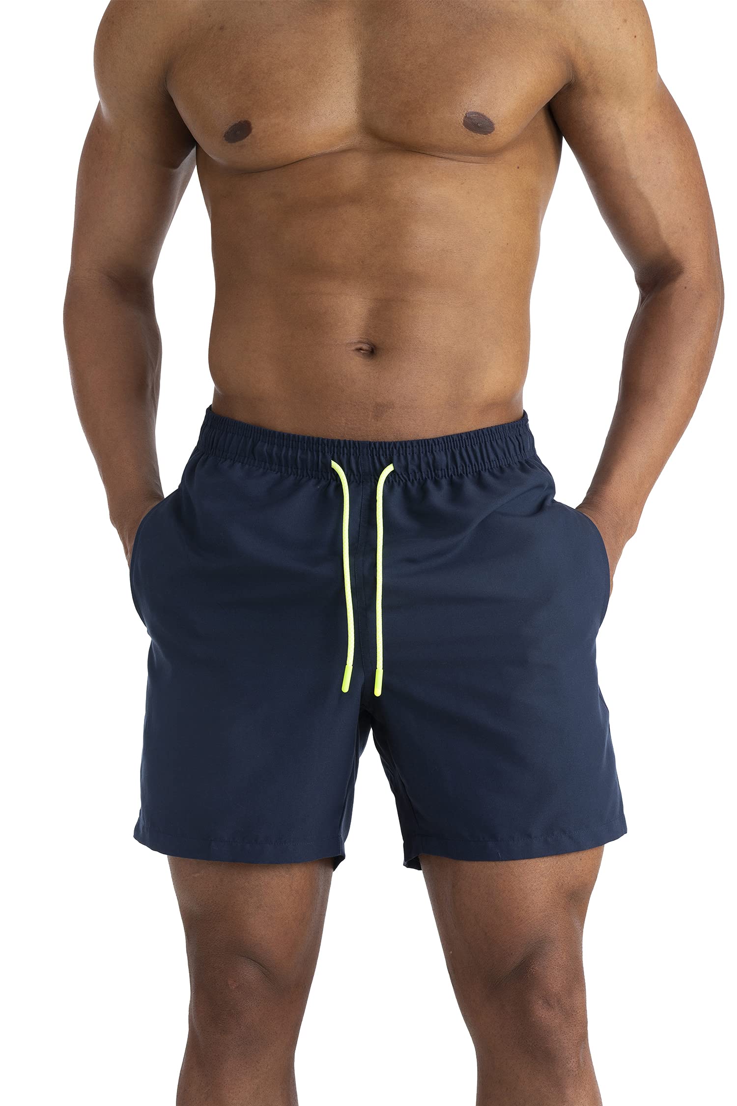 Men's Quick-Dry Swim Trunks with Pockets - Comfortable Athletic Swimwear for Beach, Pool & Water Sports | UPF 50+ Sun Protection