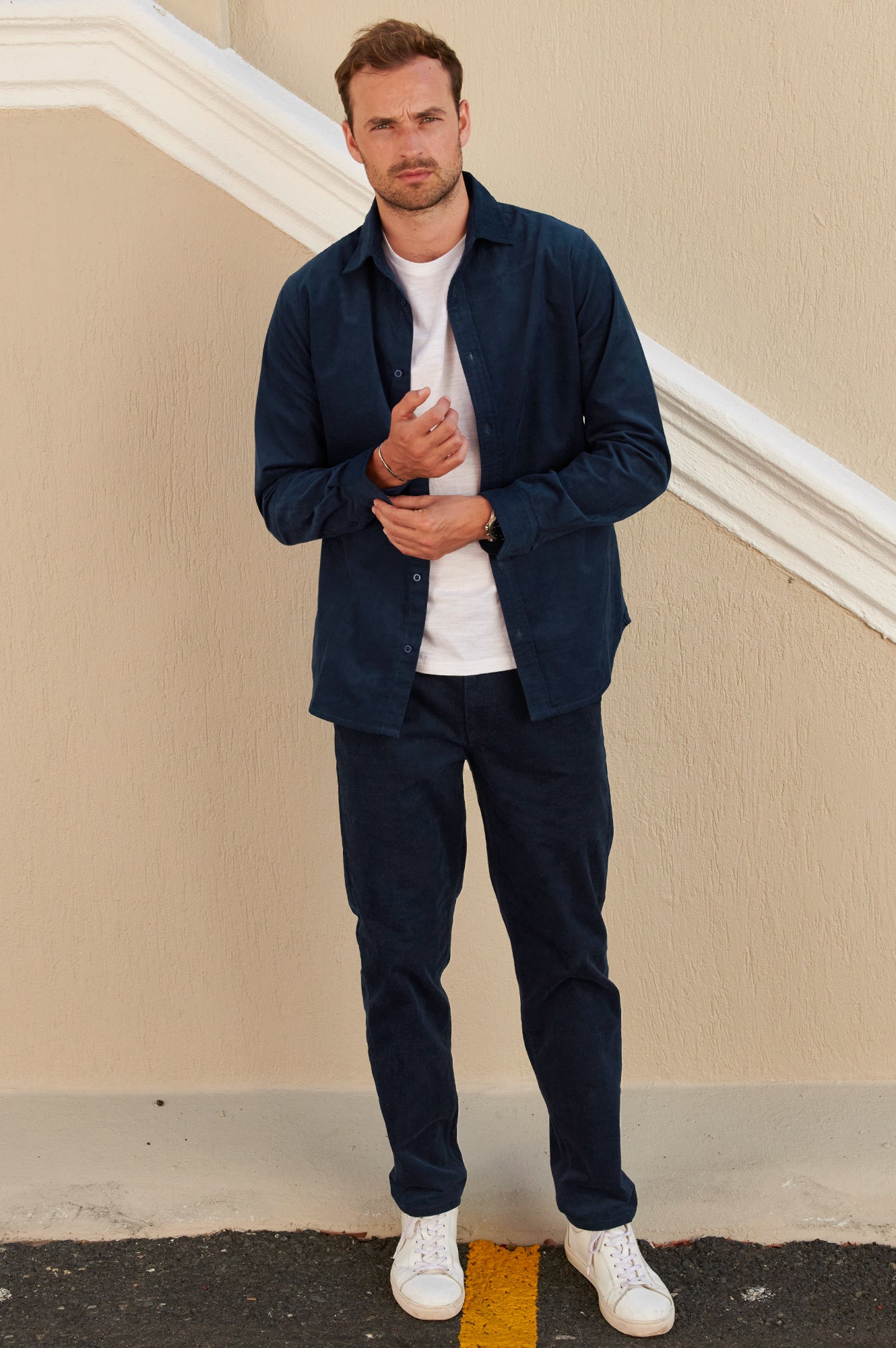 Men's Navy Corduroy Pants - Comfortable & Stylish Casual Trousers for Everyday Wear