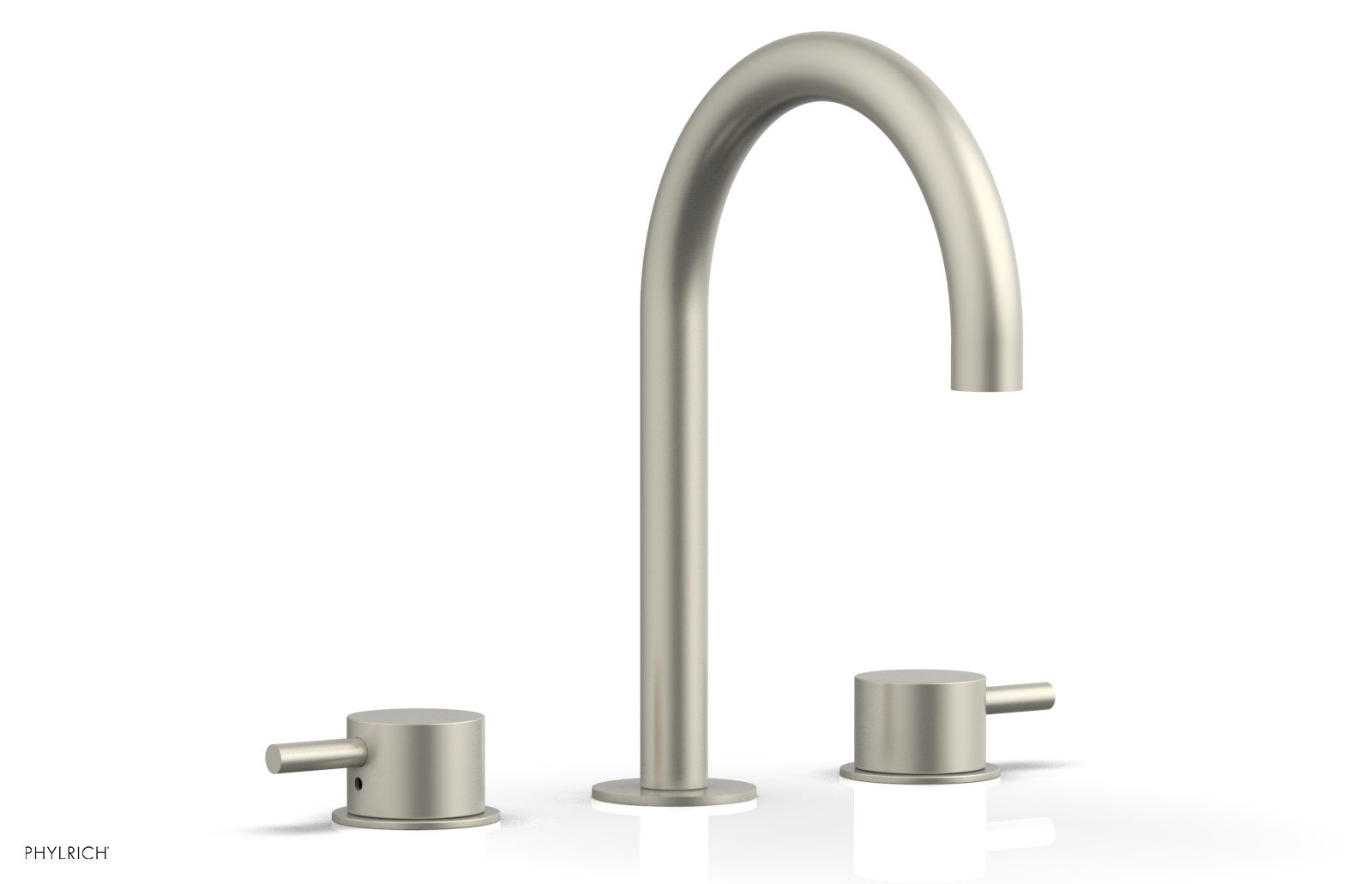 BASIC II Widespread Bathroom Faucet 230 04 - Premium Brushed Nickel Finish for Vanity Sink, Perfect for Modern Home & Hotel Bathroom Renovation