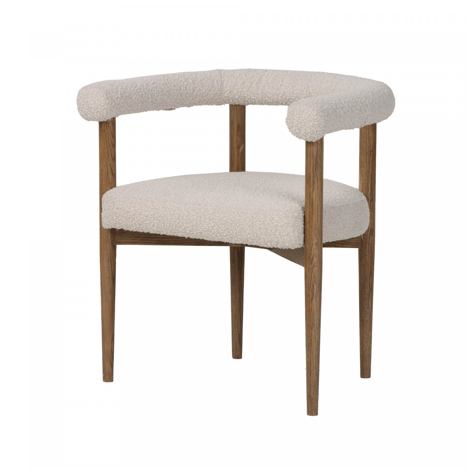 Bellavor Modern Dining Chair - White Wooden Kitchen Chair with Upholstered Seat - Perfect for Dining Room, Kitchen, Breakfast Nook & Home Office
