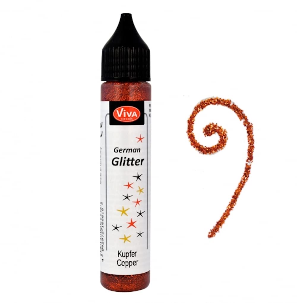 Viva Decor German Glitter - Brown, 12x2.1cm | DIY Crafts & Scrapbooking
