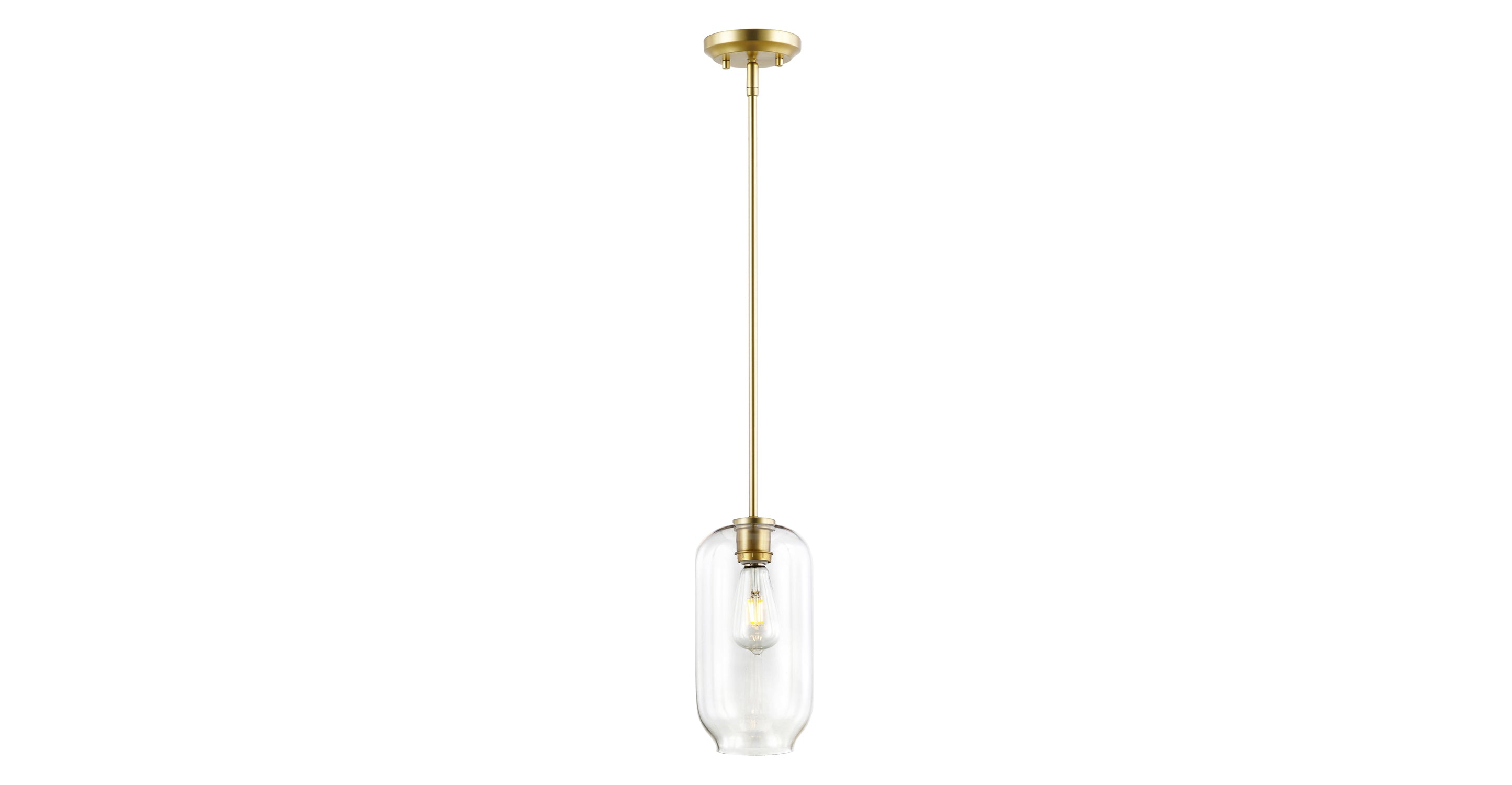 Modern Mila Pendant Light - Elegant Hanging Ceiling Lamp for Kitchen Island, Dining Room & Bedroom | Dimmable LED Lighting Fixture with Adjustable Height