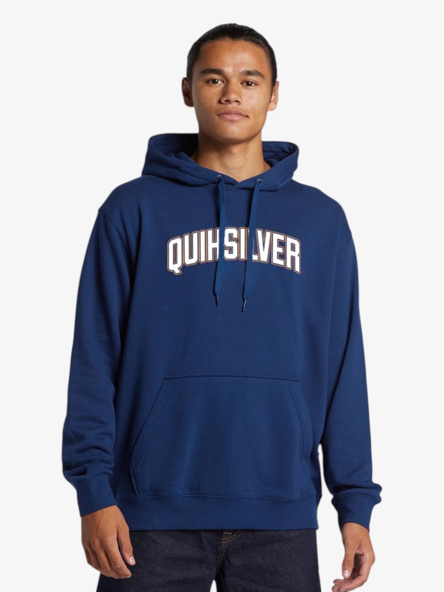 Quiksilver Scholarship Blue Hoodie for Men - Comfortable & Stylish Pullover for Surfing, Skateboarding & Casual Wear