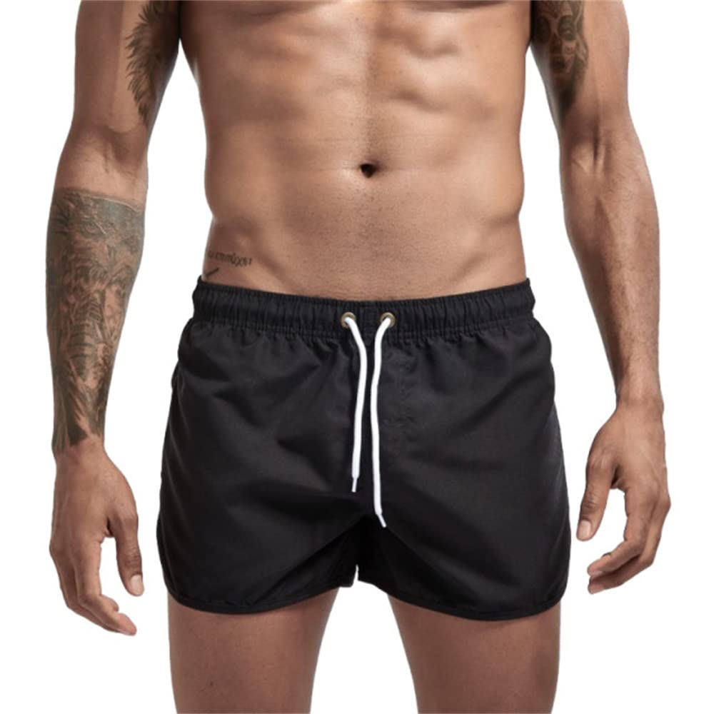 **Men's Quick-Dry Swim Shorts with UPF 50+ Sun Protection - Lightweight Beach & Surf Board Shorts for Swimming, Vacation & Outdoor Activities**
