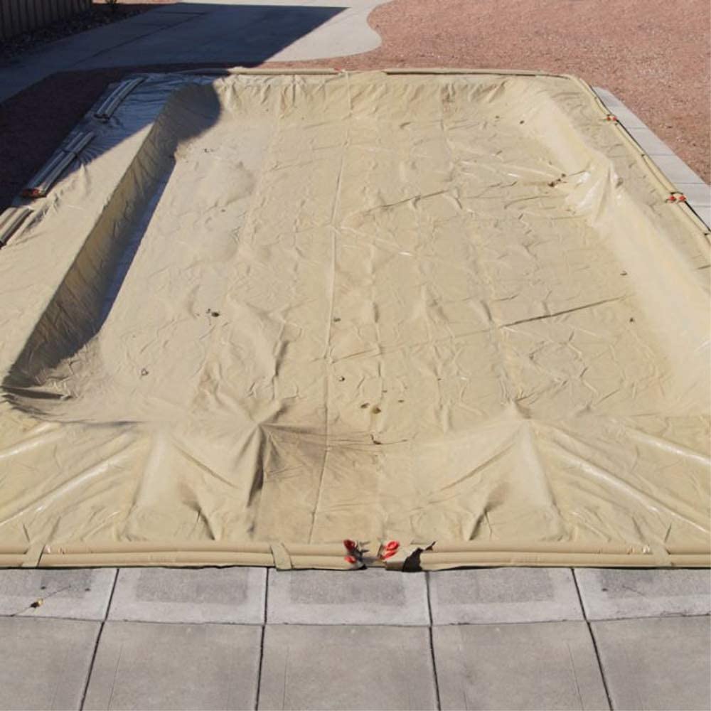 Harris Pool Products Commercial-Grade Water Tubes/Bags for In-Ground Pools - 24-Gauge Super-Duty UV-Protected Vinyl (10ft Heavy Duty 24-Gauge Double Chamber, 12-Pack, Tan) | Perfect for Pool Maintenance, Winterization & Water Weighting Needs