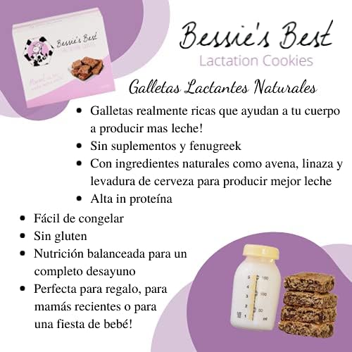Bessie’s Lactation Cookies - Oatmeal Peanut Butter Chocolate Chip for Breastfeeding Moms | Milk Supply Boost Snacks