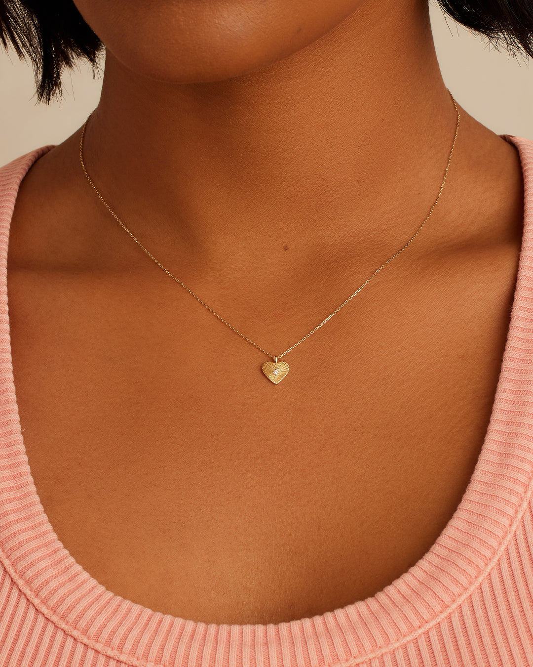 Vintage Heart Necklace with Genuine Diamonds - Elegant Jewelry Gift for Women - Perfect for Valentine's Day, Anniversary & Special Occasions