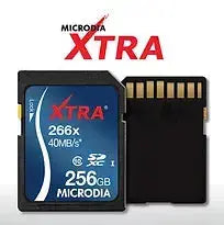 MICRODIA XTRA™ SD 633X High-Speed Memory Card - 128GB SDXC UHS-I U3 V30 for DSLR, 4K Camera, Drone & Action Cam - Fast Data Transfer for Photography & Videography