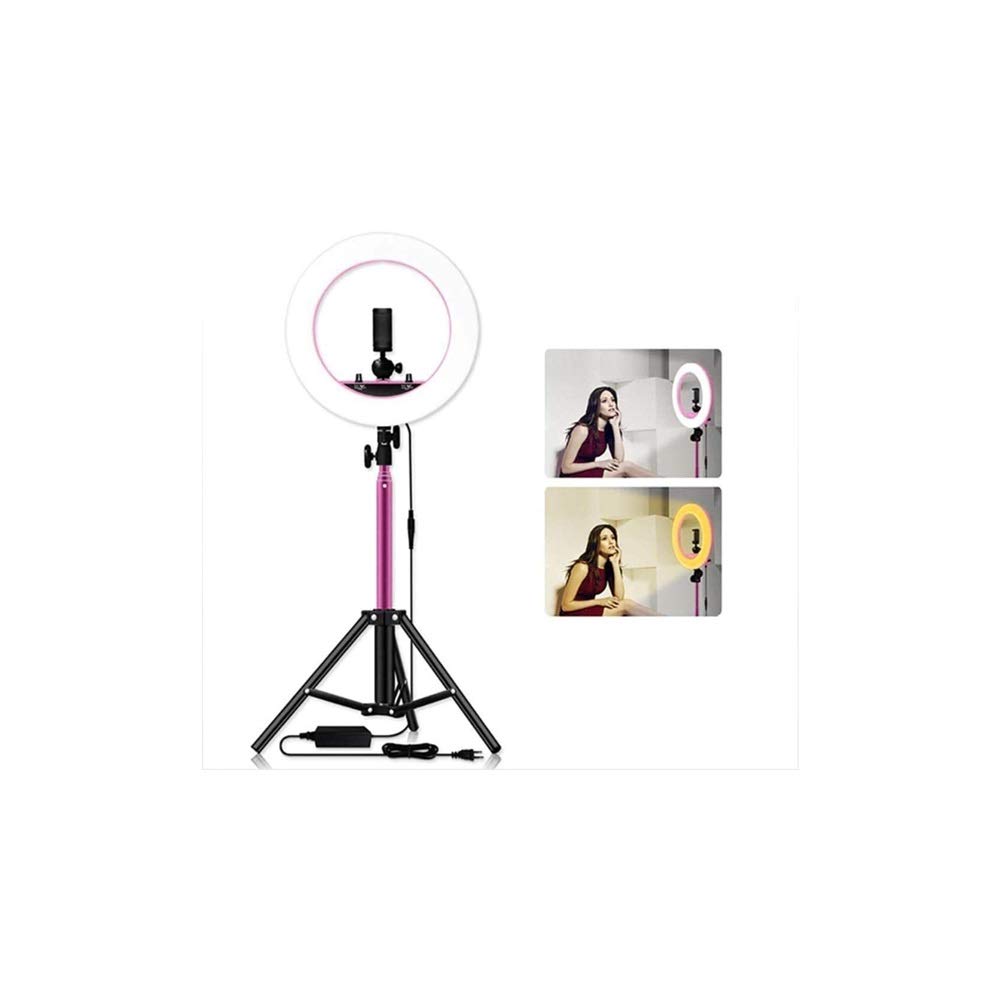 WSMLA 14 Inch Ring Light with Stand - Adjustable LED Selfie Light with Phone Tripod & Holder for Photography, Makeup, YouTube Videos & Live Streaming - Perfect for Content Creators, Beauty Vloggers & TikTokers