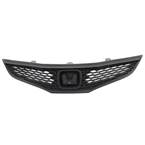 09-14 Honda Fit Front Bumper Grille Replacement - Textured Black ABS Plastic (Excludes EV/Sport Models) | Perfect for Car Upgrades & Off-Road Protection