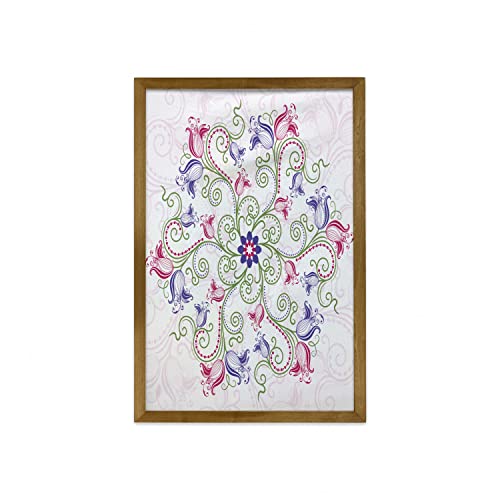 Purple White Green