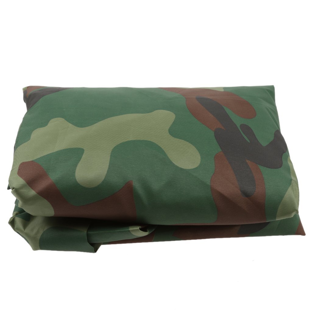 Waterproof & UV-Resistant Kayak Cover for 2.7-4 Meters Canoe & Marine Boats - Camouflage Green (3.84m) - Perfect for Outdoor Storage & Boat Protection