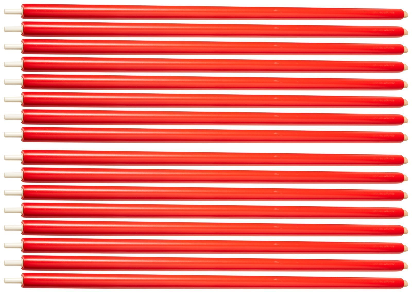 16 Pack Red Crib Spindles - Safe & Durable Baby Crib Railings for Nursery Bed Safety (Perfect for DIY Crib Repair & Childproofing)