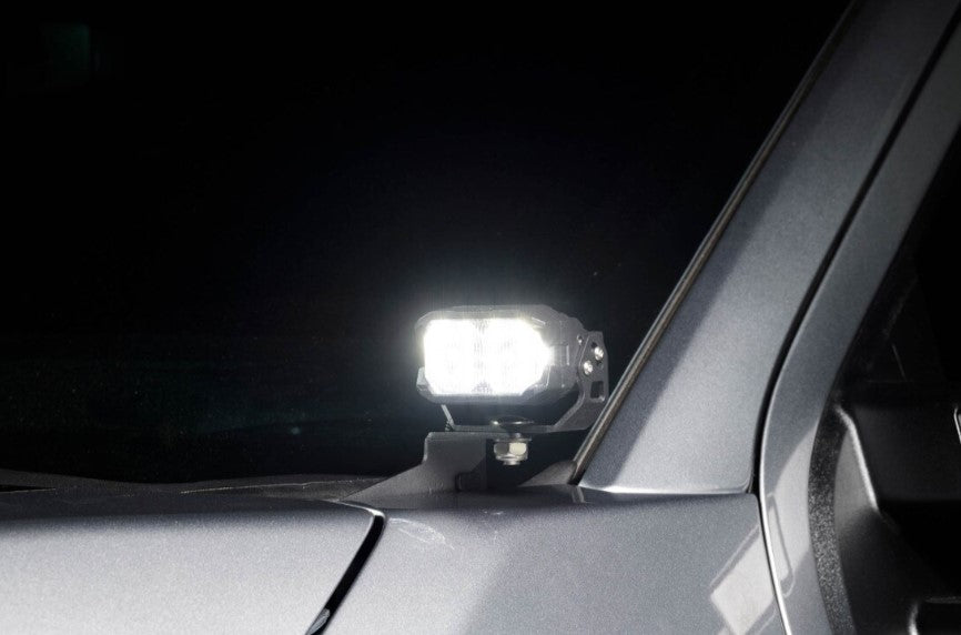2Banger LED Ditch Light System for 2023+ Ford Super Duty - High-Performance Off-Road Lighting for Trucks - Perfect for Night Driving, Off-Roading & Work Sites