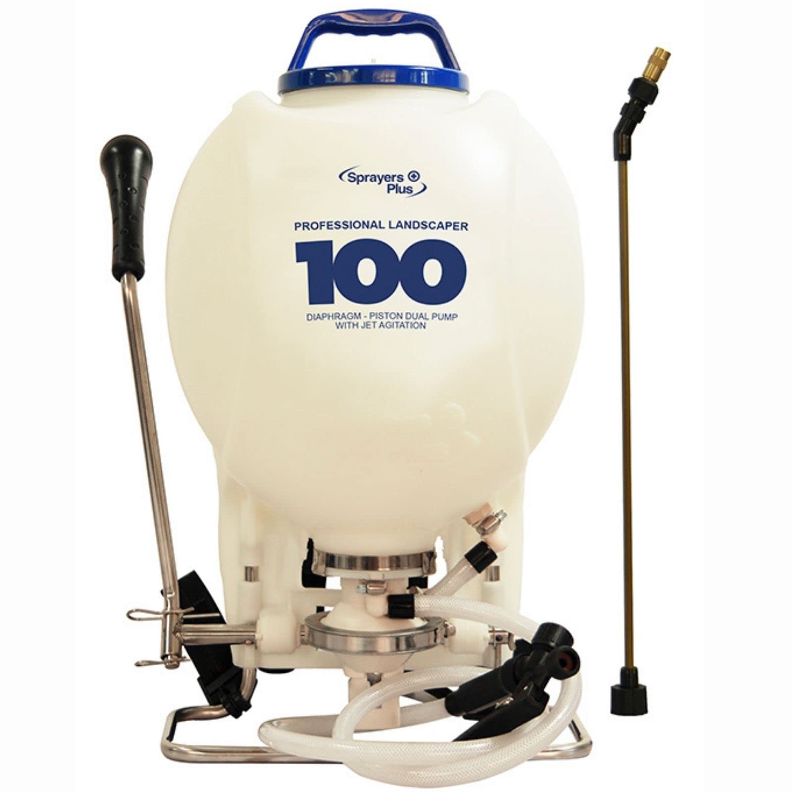 Sprayers Plus 100 High Pressure Backpack Sprayer - 4 Gallon Capacity | Ideal for Lawn Care, Pest Control & Agricultural Spraying