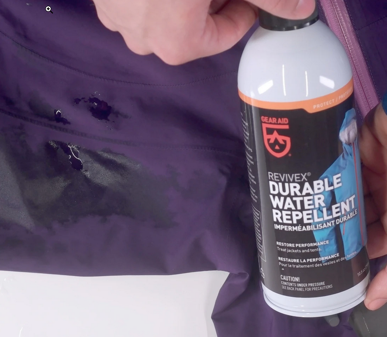 Gear Aid ReviveX Durable Water Repellent Spray for Jackets, Shoes & Outdoor Gear - Restores Waterproofing & Repels Moisture - Ideal for Hiking, Camping & Rainy Weather