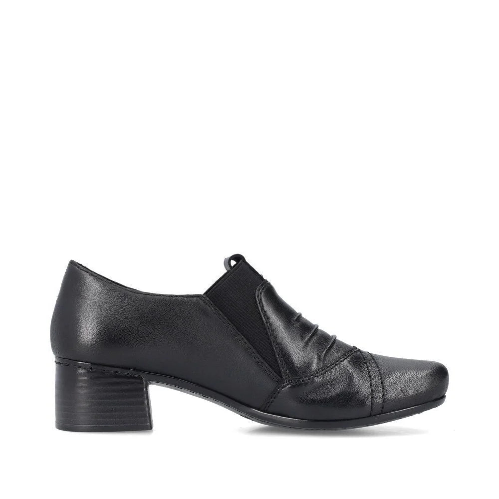 Rieker 41657 Women's Black Comfort Shoes - Stylish & Lightweight for Work, Walking & Everyday Wear