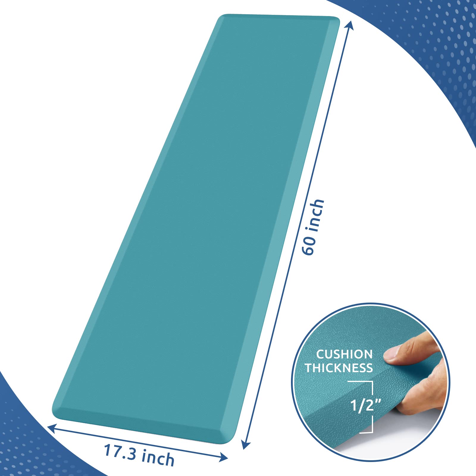 KitchenClouds Anti-Fatigue Kitchen Mat - 17.3