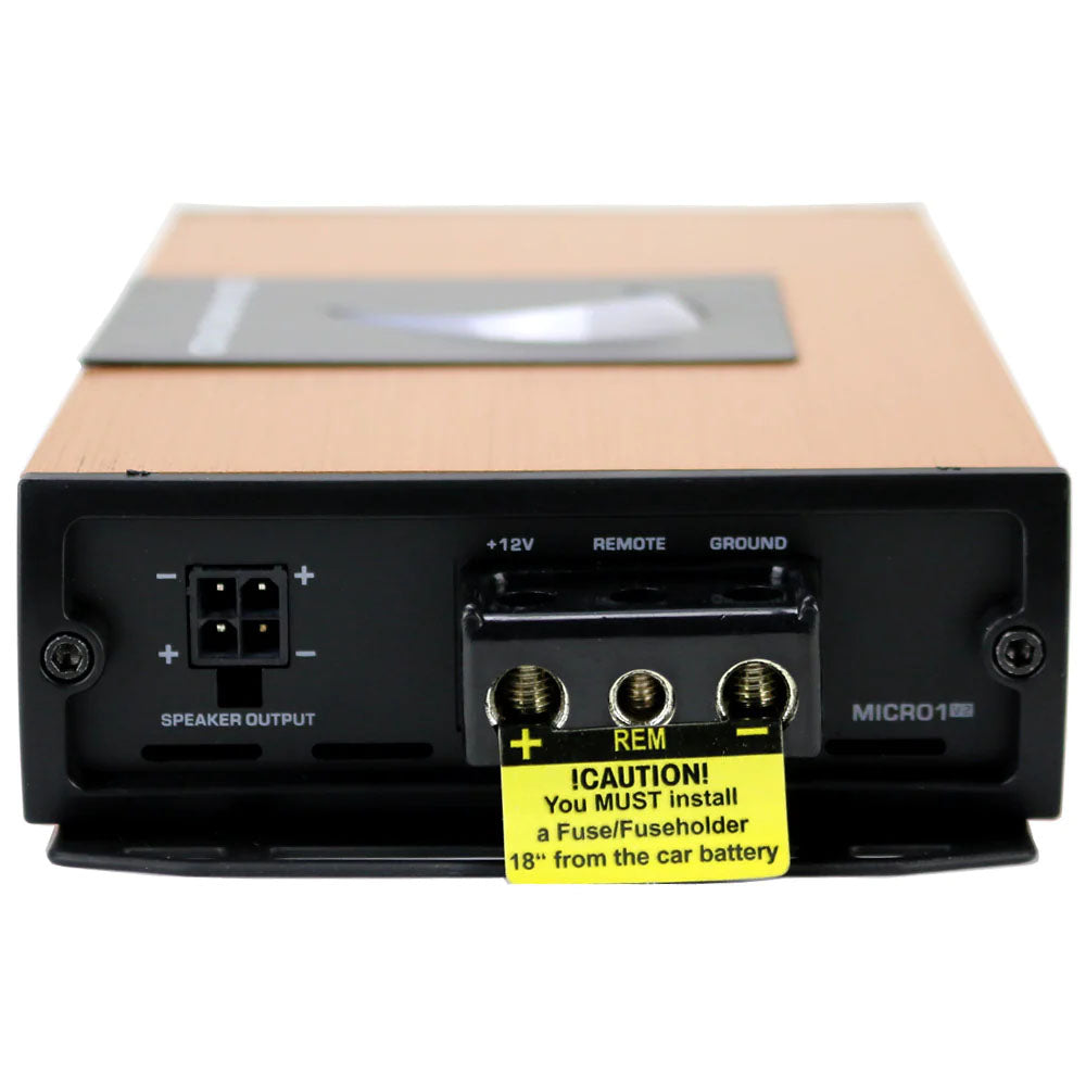 Diamond Audio MICRO1V2 500W RMS Monoblock Class D Car Amplifier - High Power Full Range Micro Amp for Car Audio System | Perfect for Subwoofers, Speakers & Enhanced Bass in Vehicles