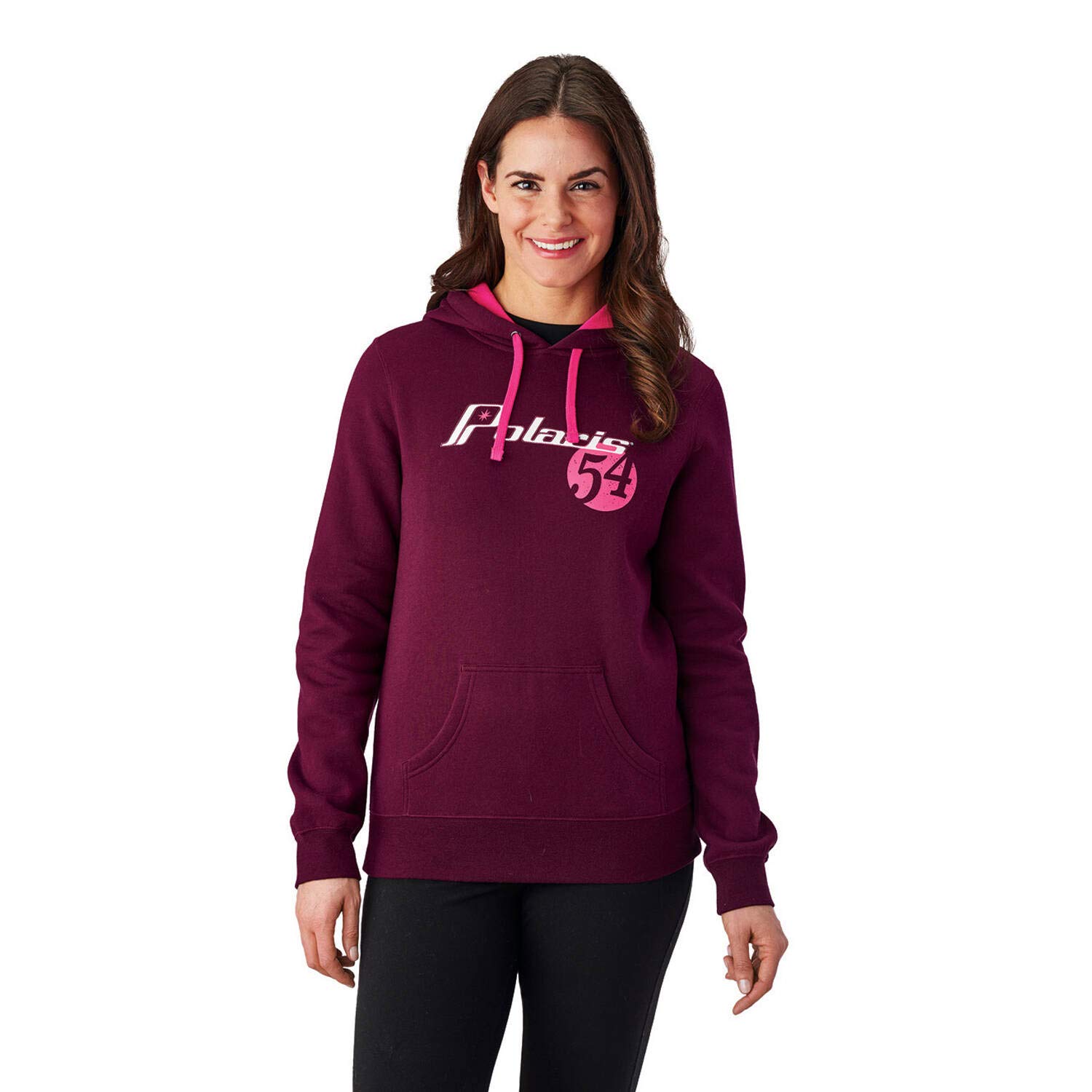 Polaris Women's Retro Logo Hoodie Sweatshirt - Vintage Style Pullover for Casual Wear, Street Fashion & Loungewear