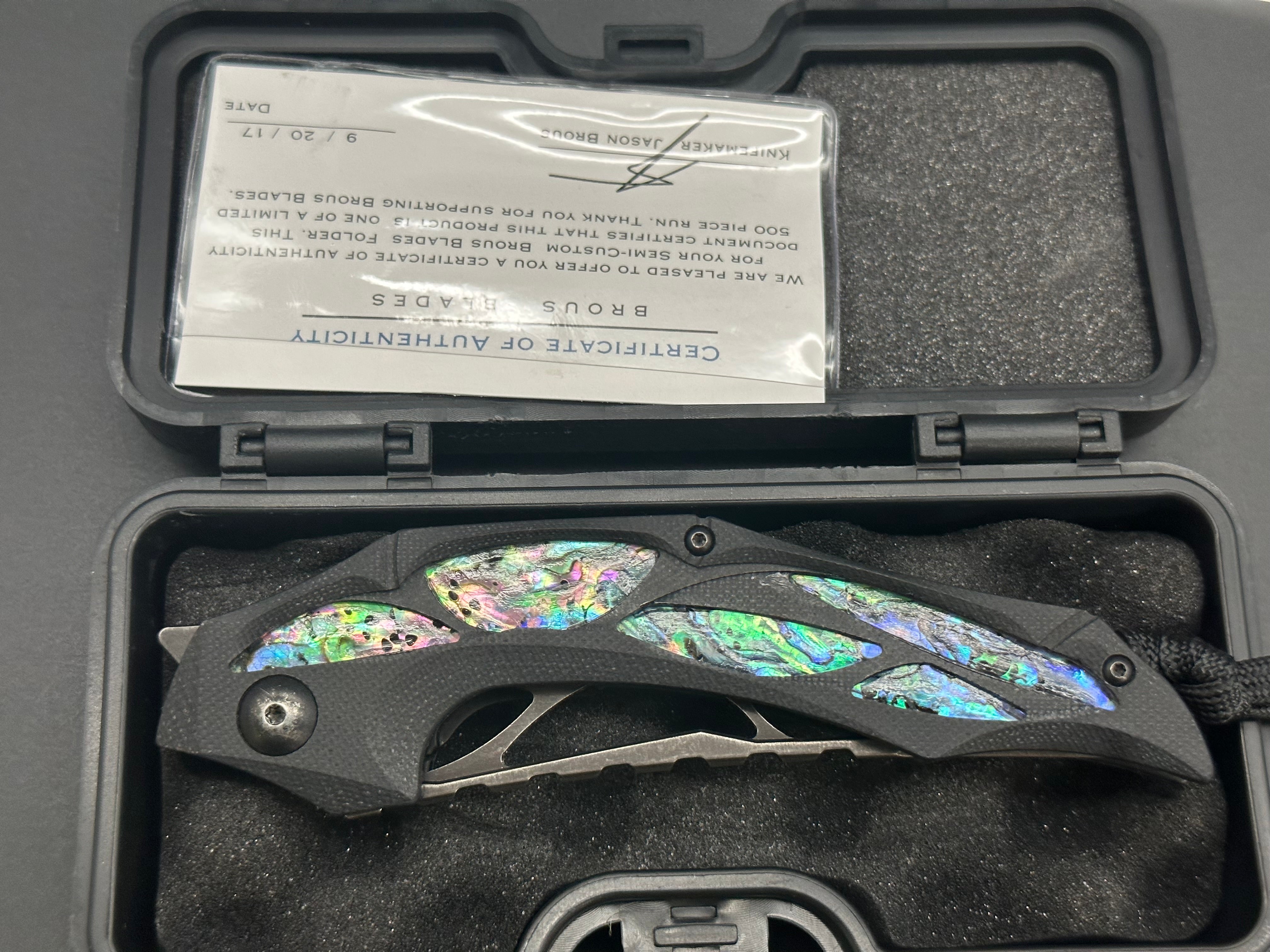 Brous Blades Elijah Isham Echelon Folding Knife - Premium Tactical Pocket Knife for Outdoor, Camping, and EDC Use