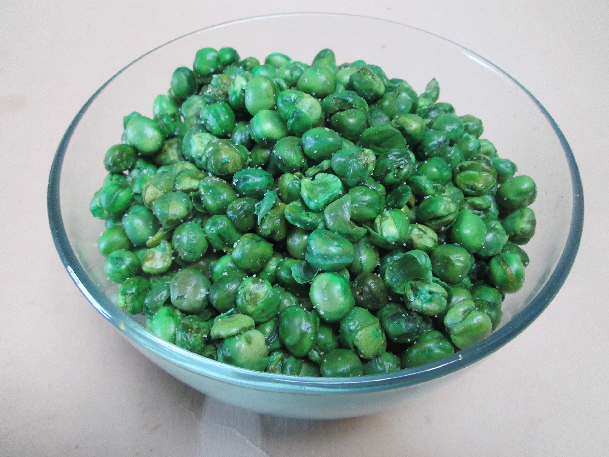 Crunchy Fried Green Peas Snacks - 2 Pound Bulk Bag | Healthy Vegan Protein Rich Snack for Work, School & Travel | Perfect for Parties, Movie Nights & On-the-Go Munching