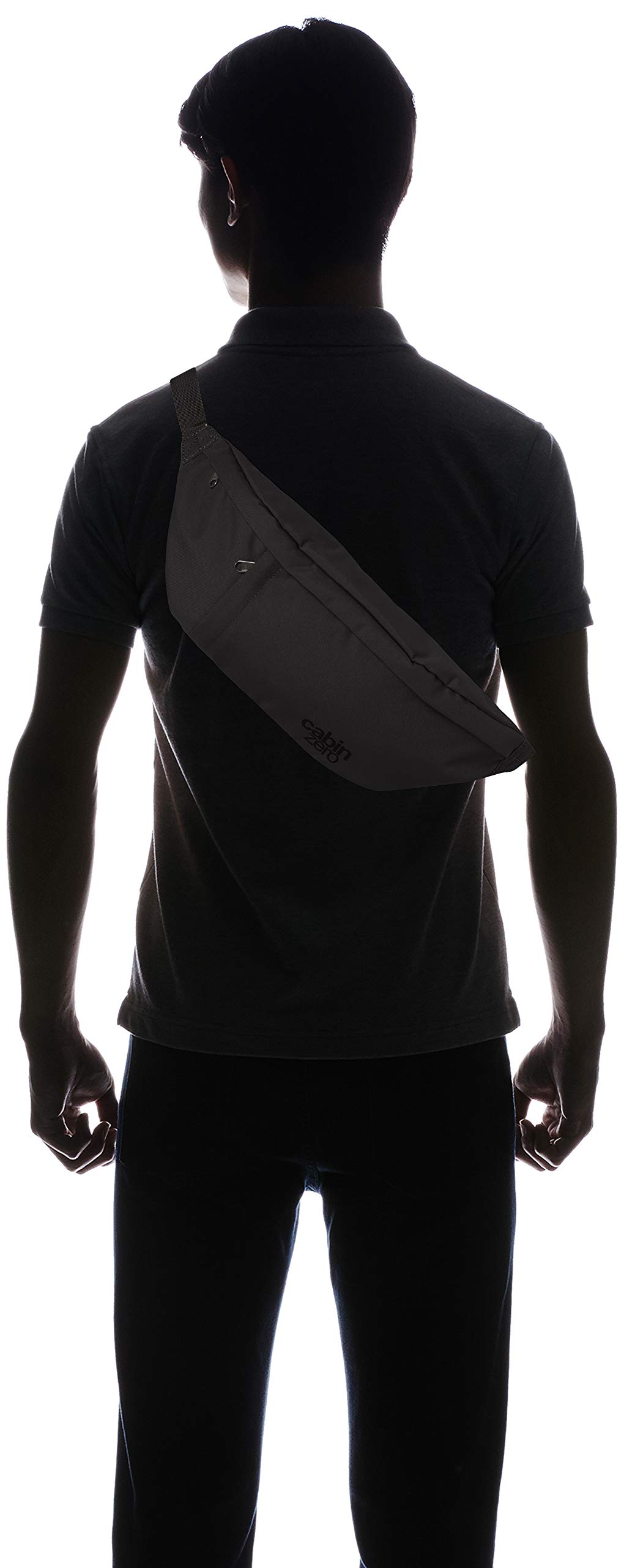 Cabinzero Men's Waist Bag - Slim Travel Waist Pack & Hip Bag for Hiking, Running, Gym & Everyday Use - Secure & Lightweight Crossbody Fanny Pack