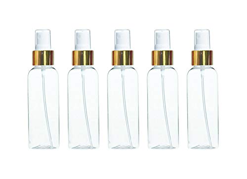Transparent Bottles with Golden Spray 1