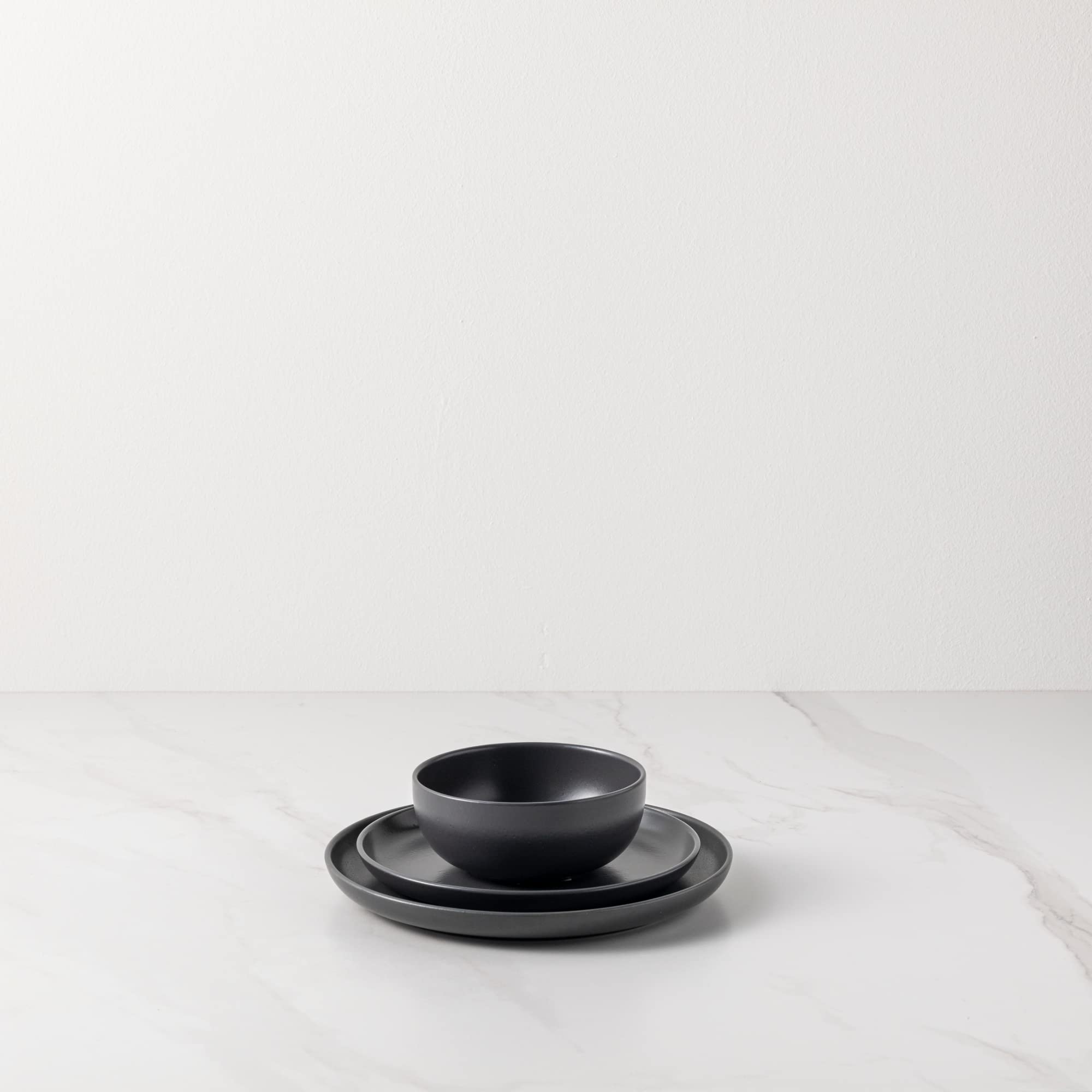 Casafina 18-Piece Stoneware Dinnerware Set for 6 - Includes Dinner Plates, Salad Plates & Cereal Bowls | Pacifica Collection in Seed Grey | Microwave & Dishwasher Safe | Perfect for Family Dinners & Entertaining Guests