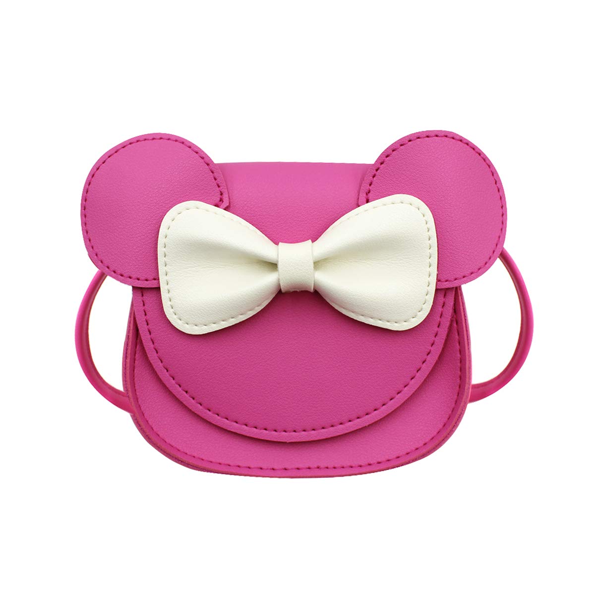 **Bolley Joss Crossbody Purse - Cute Bowknot Shoulder Bag for Little Girls with Cartoon Mouse Ears | Perfect for School, Parties & Everyday Use**