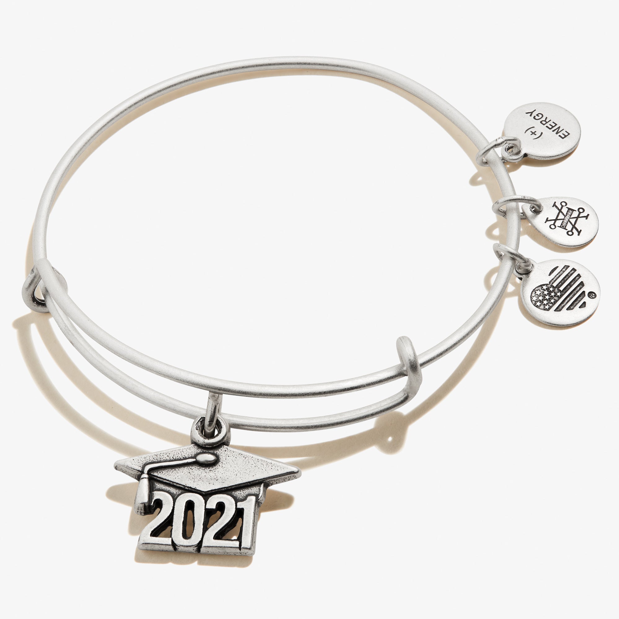 2021 Graduation Cap Charm Bangle - Elegant Jewelry for Graduation Ceremony, Party & Gift Giving - Perfect for High School & College Graduates