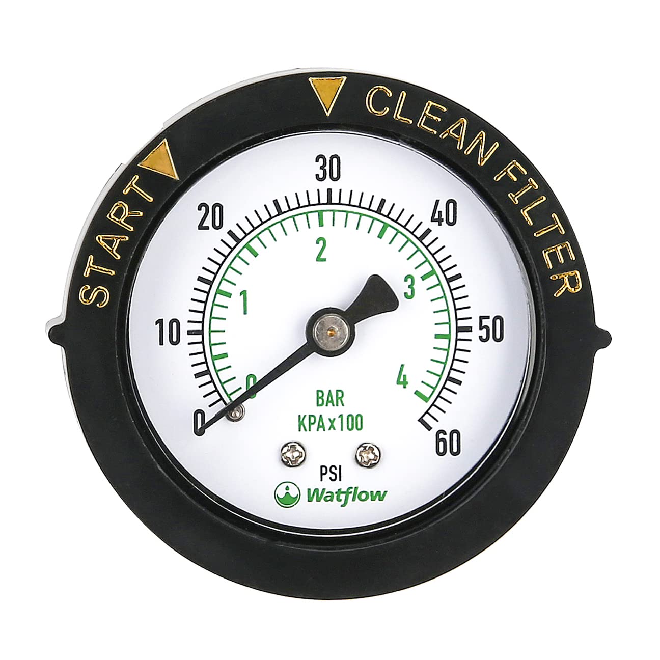 Watflow 2 Inch Pool Filter Pressure Gauge with 1/4