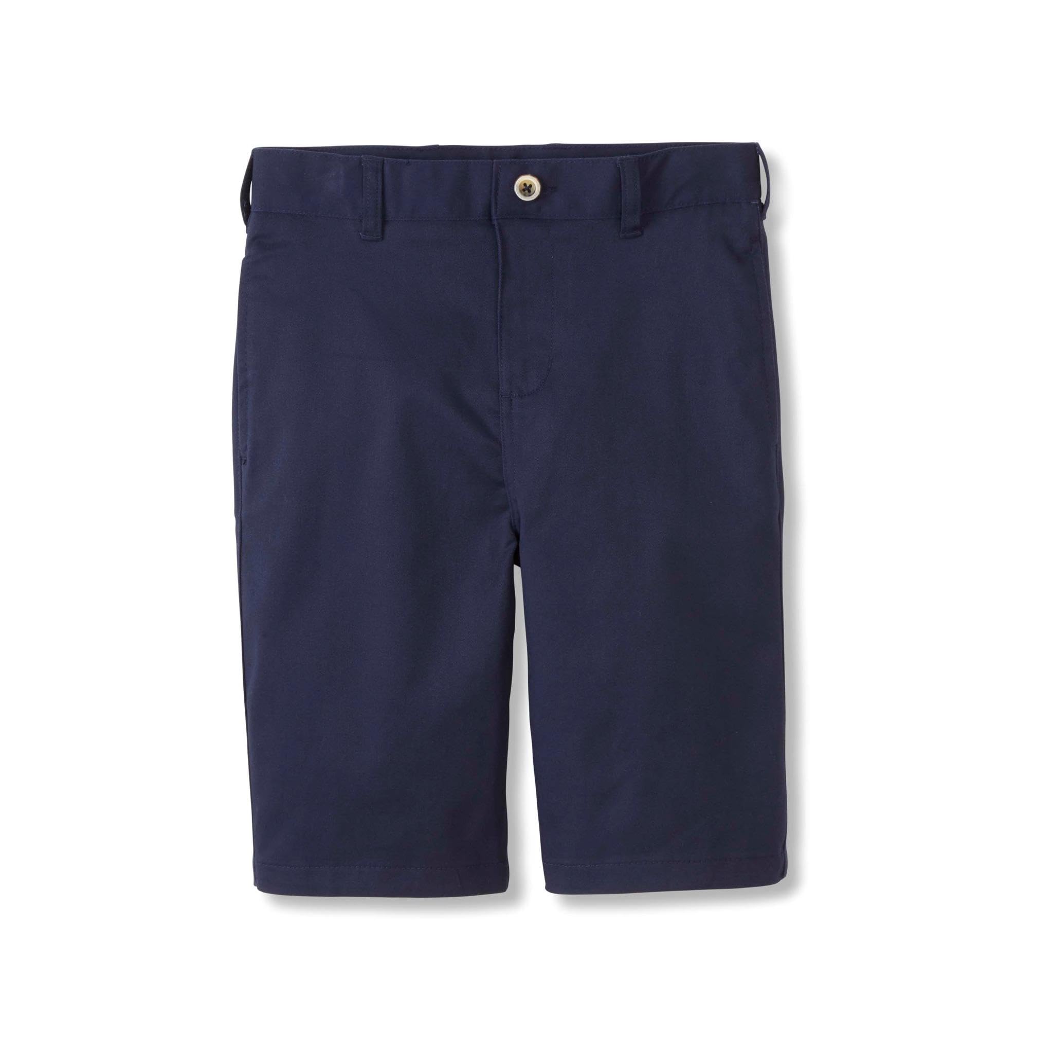 French Toast Boys' Adjustable Waist Stretch Flat Front Shorts - Standard & Husky Sizes - Comfortable School Uniform Shorts for Kids - Perfect for Classroom, Playtime & Summer Activities