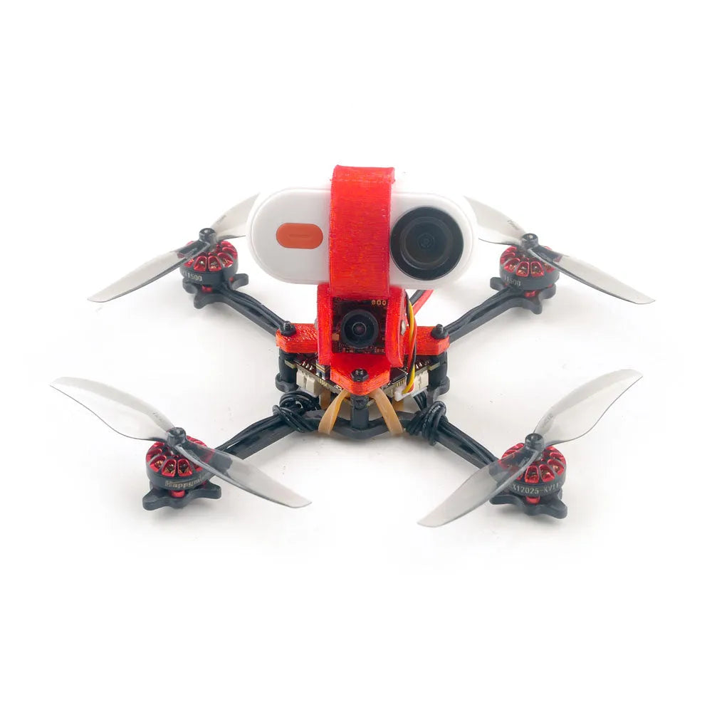 Happymodel Crux3 1S ELRS FPV Drone - Compatible with CaddxFPV Peanut & Insta360 GO2 - Lightweight Toothpick Quadcopter for Racing and Aerial Photography