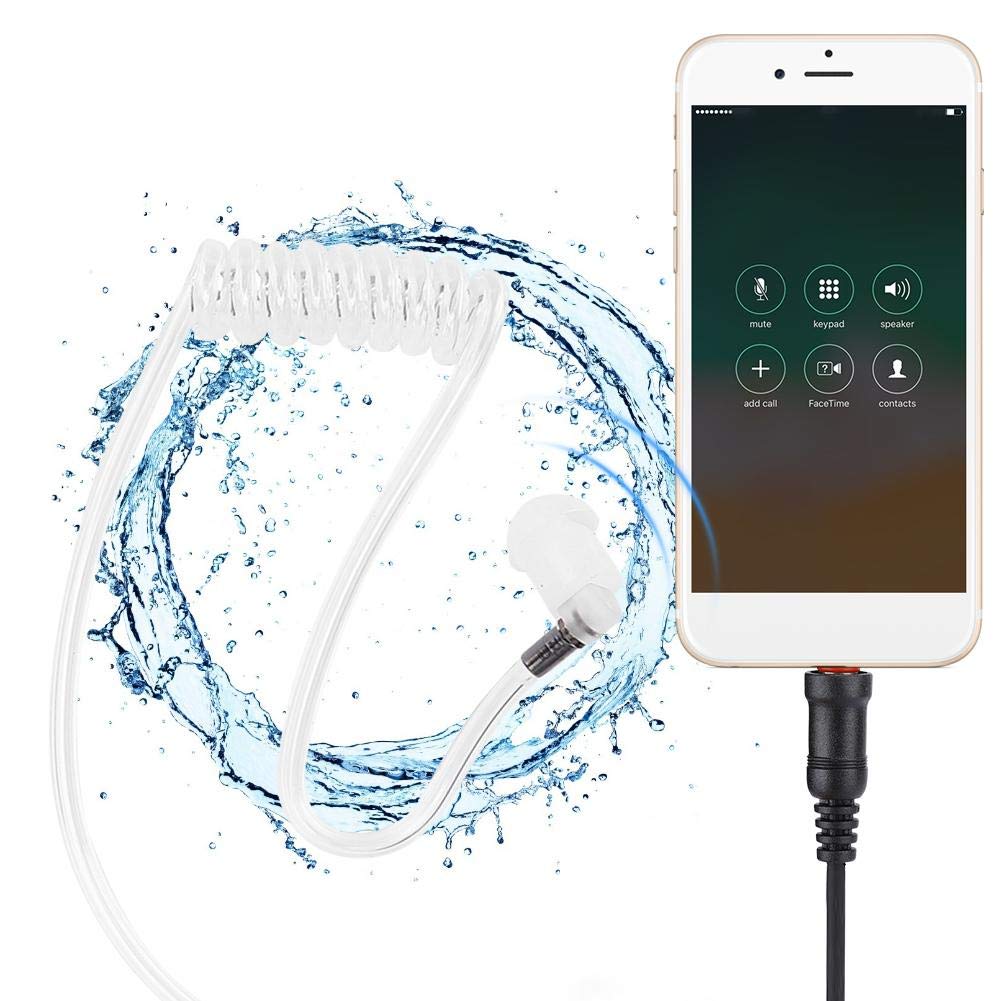 Zopsc PU IP54 Waterproof In-Ear Headphones with Mic - Compatible with ICOM IC-M33, M25, M34 Marine Radios - Perfect for Boating, Fishing & Outdoor Adventures