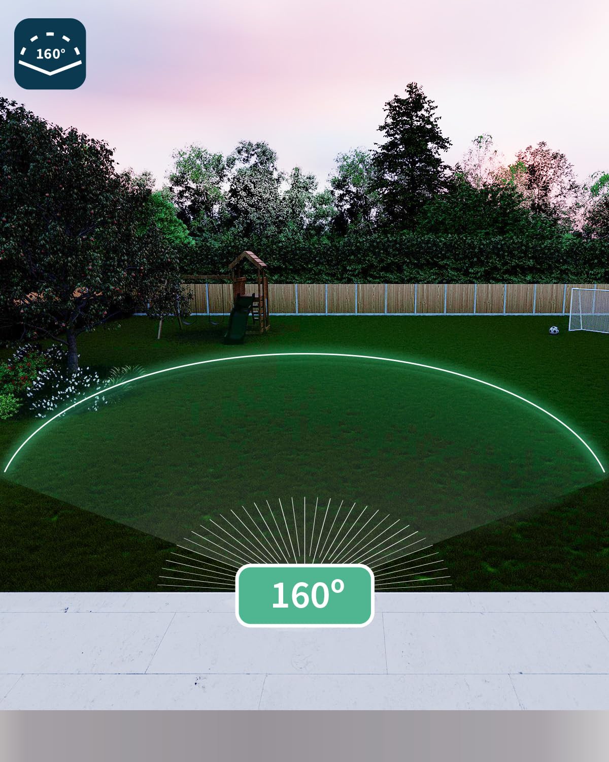Arlo Floodlight Security Camera Outdoor with PIR Motion Sensor – 2K HDR, 160° Wide Angle, Weatherproof, Color Night Vision, 3000 Lumen LED, 2-Way Audio & Alarm Siren – Ideal for Home Security, Garage Protection & Backyard Surveillance – Includes Free Arlo Secure Trial