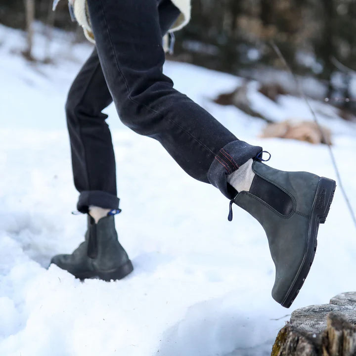 Blundstone 2273 Winter Thermal Original Women's High Top Boots - Rustic Black - Waterproof & Insulated for Cold Weather - Perfect for Hiking, Work & Outdoor Activities