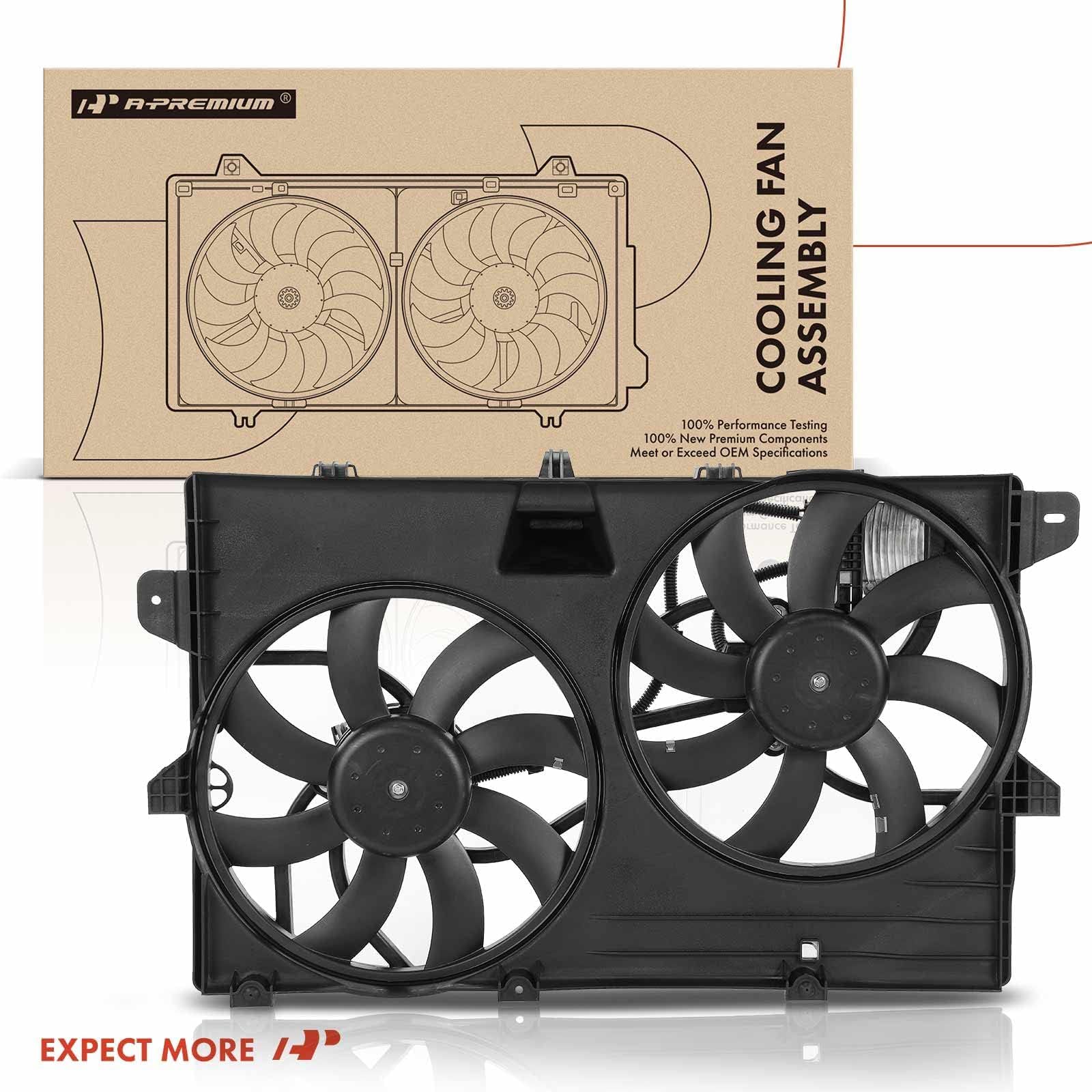 Premium Engine Radiator Cooling Fan Assembly for 2007-2014 Ford Edge & 2007-2012 Lincoln MKX - Direct Replacement for OEM# 9T4Z8C607A - Perfect for Overheating Prevention & Engine Cooling System Repair