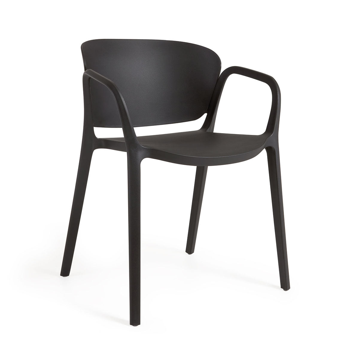 Ania Outdoor Dining Chair - Weather-Resistant Patio Chairs for Backyard, Garden, Poolside & Restaurant Use - Comfortable Stackable Outdoor Seating for Parties & Entertaining