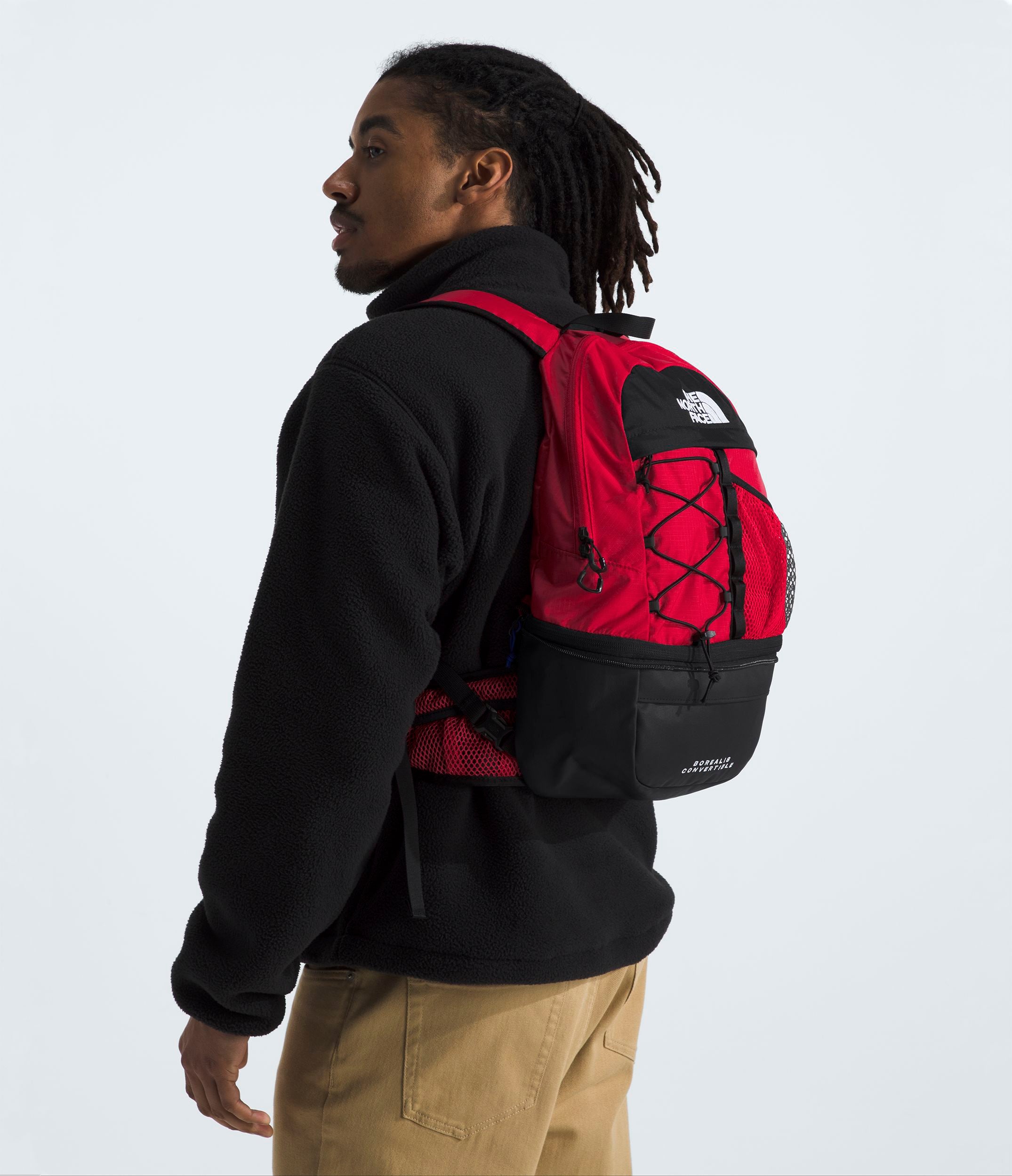 The North Face Borealis Convertible Backpack - Lightweight Hiking Daypack for Men & Women - Water-Resistant Travel & Commuter Bag for Outdoor Adventures, School & Work
