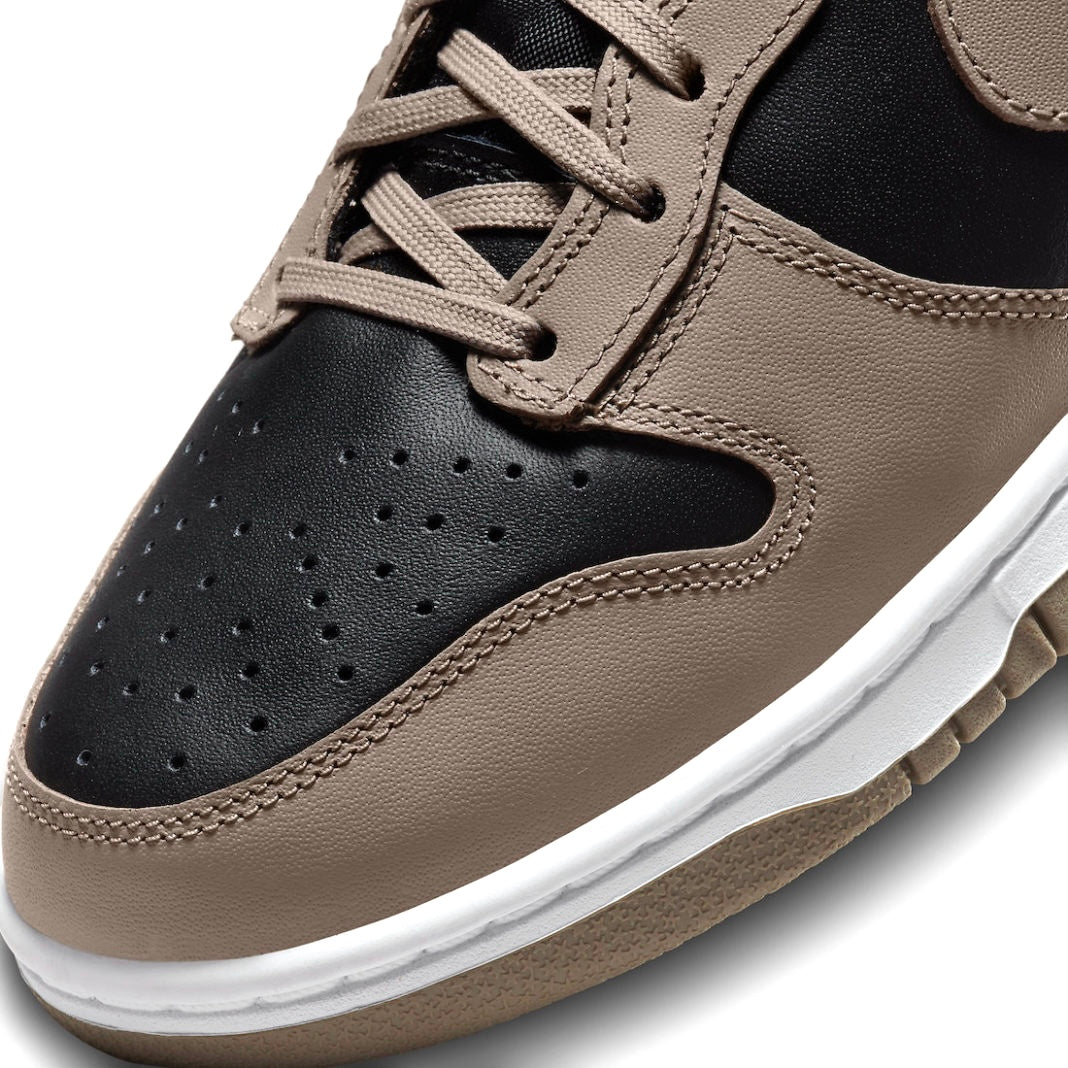 Nike Women's Dunk High Sneakers - Fossil Moon Black Retro Basketball Shoes for Women | Perfect for Casual Wear, Street Style & Gym Workouts