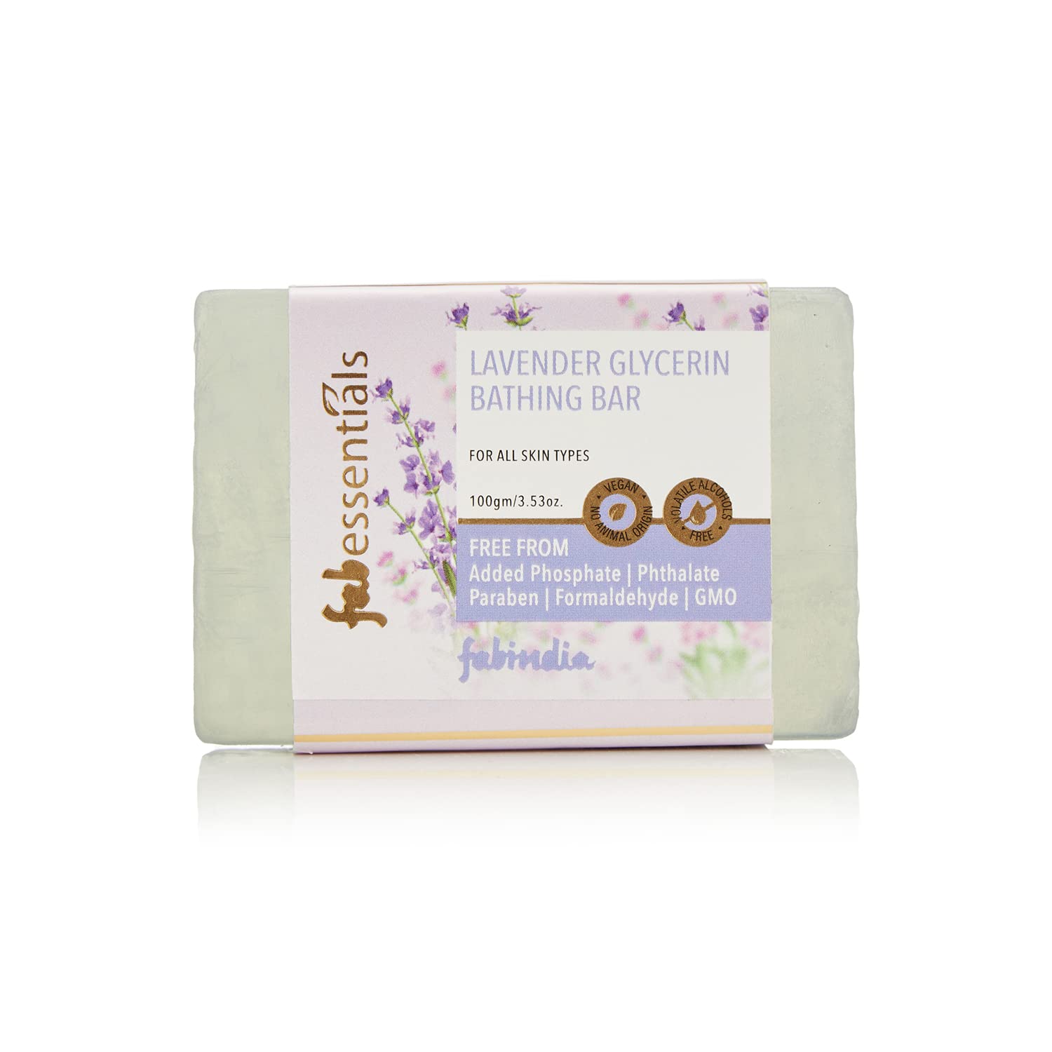 Fabessentials Assorted Glycerin Bath Soap Bar Pack of 3 - Rose, Sandalwood & Lavender Scent - 100g Each | Moisturizing Glycerine Soap for Women & Men | Nourishing Skin Care for Soft, Glowing Skin | Perfect for Daily Bathing, Spa Days & Gift Sets
