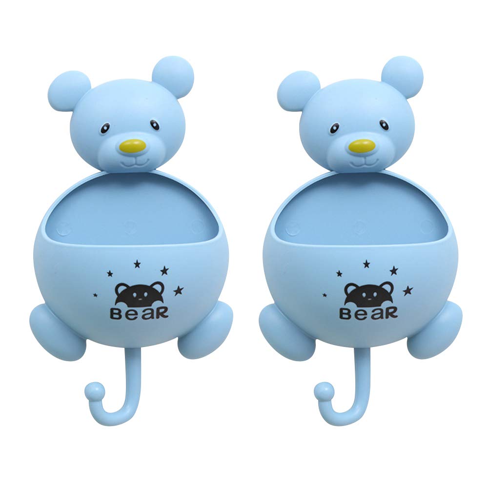 Cabilock 2PCS Toothbrush Holder - Suction Cup Wall Mount for Bathroom Storage
