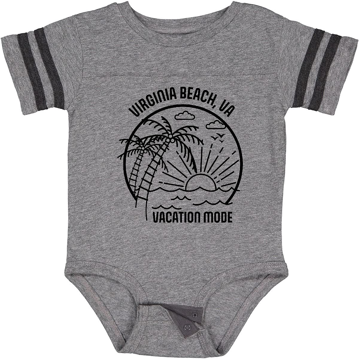 Inktastic Virginia Beach Summer Vacation Baby Bodysuit - Cute Outfit for Beach Trips, Family Photos & Casual Wear