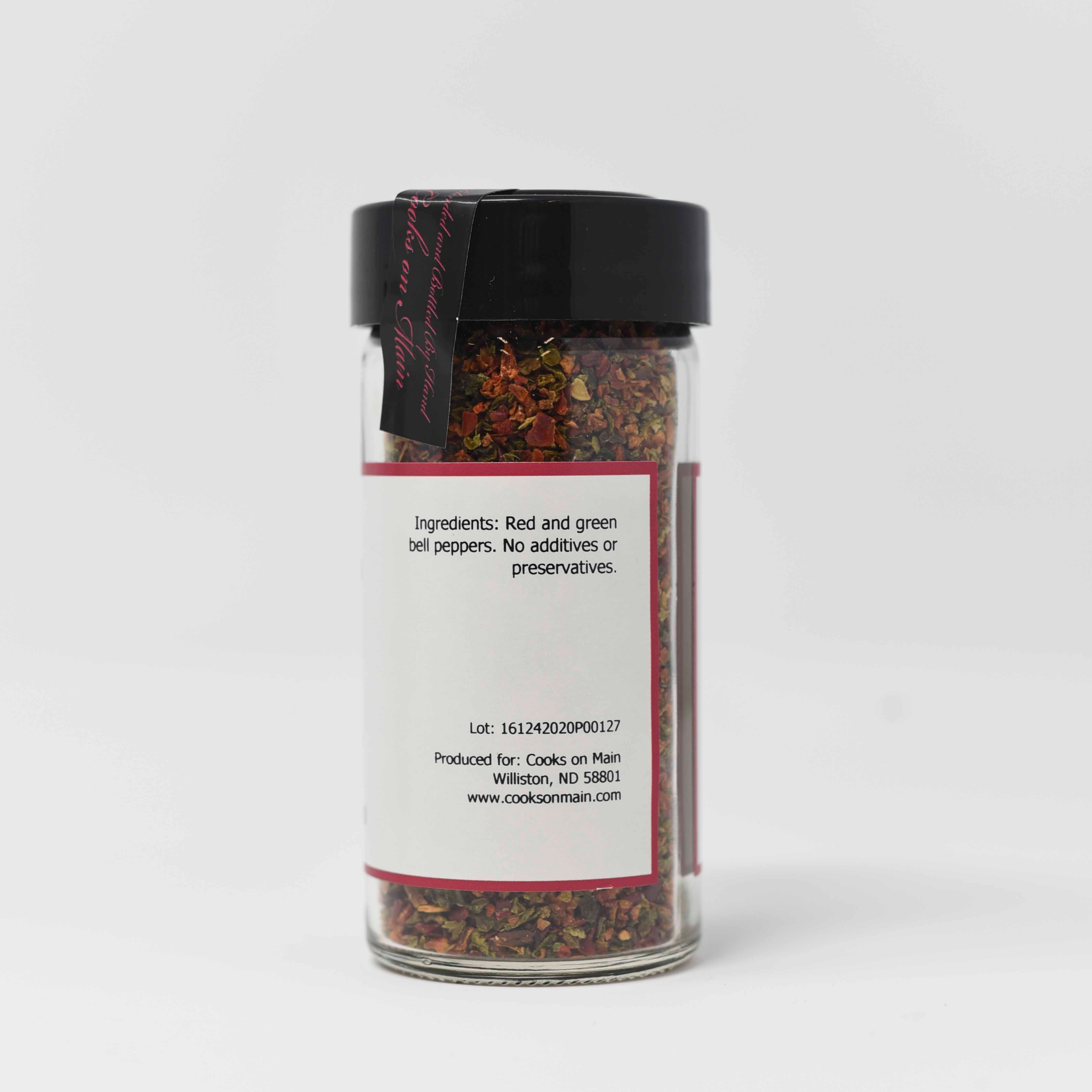Organic Red Bell Pepper Flakes - Dried & Crushed for Cooking, Seasoning & Garnishing - Perfect for Pizza, Pasta, Salads & Soups