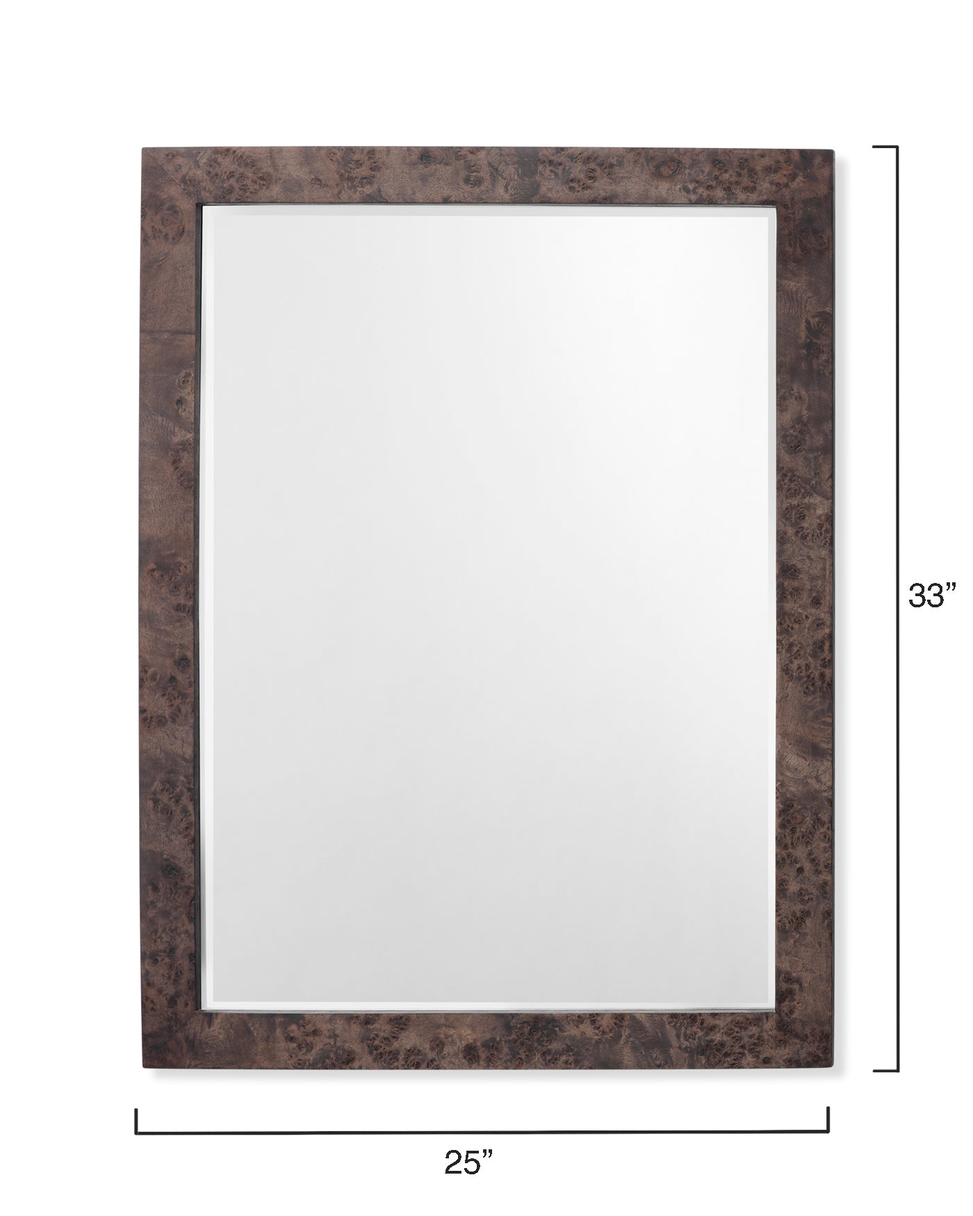 Chandler Rectangle Mirror - Charcoal Black Wall Mirror for Bathroom, Bedroom & Living Room Decor - Modern Framed Mirror for Home & Office