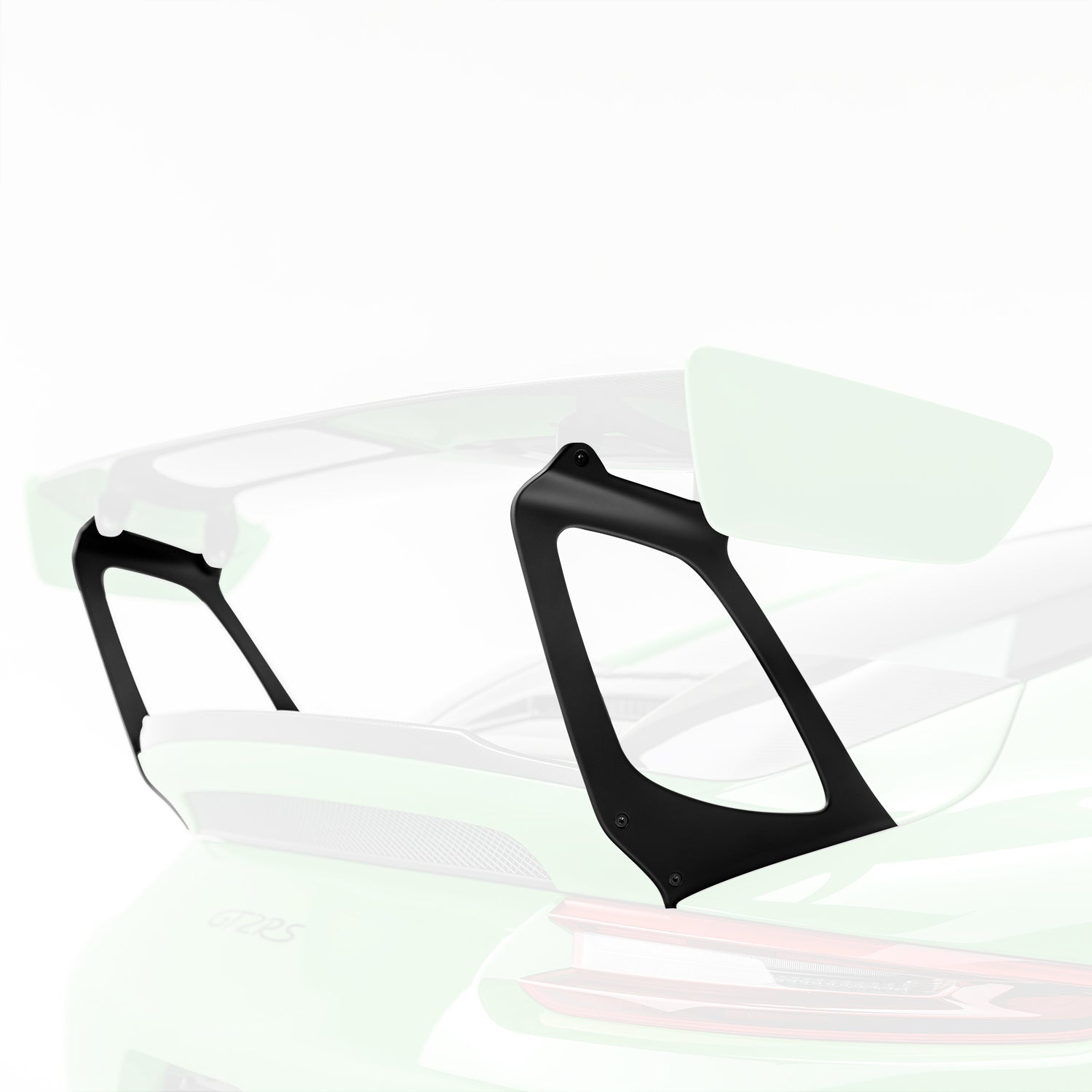 Porsche 991.2 GT2 RS Extended Carbon Fiber Wing Risers - High Performance Rear Spoiler for Track Racing & Street Use