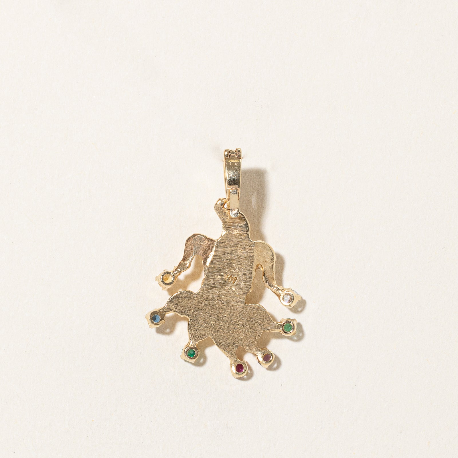 Multi Gemstone Jester Pendant Necklace - 0.50ctw (0.06ct per Stone) | Elegant Bohemian Jewelry for Women | Perfect for Parties, Gifts & Everyday Wear