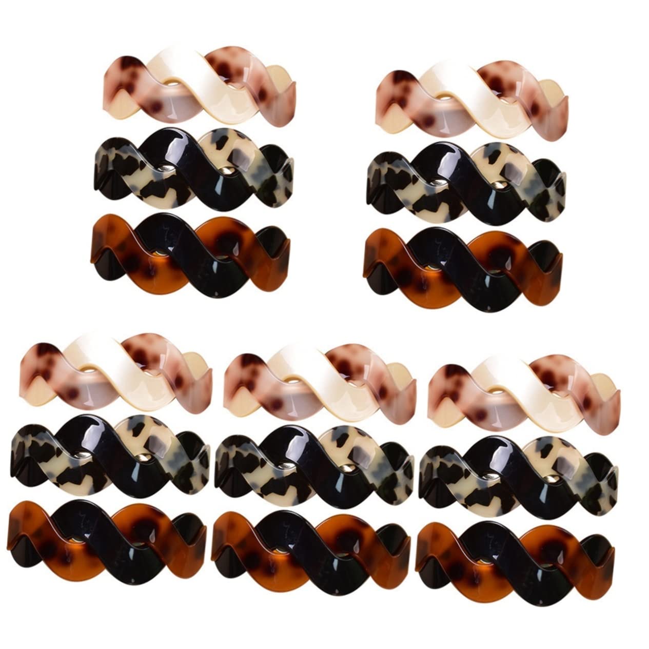 FOMIYES 15 Pcs Hair Clips for Women - Hairpins, Barrettes, Ponytail Cuffs & Bow Clips for Fine Hair | Perfect for Makeup, Styling, Weddings & Everyday Use